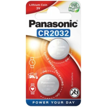 Panasonic CR2032 baterijas Panasonic litija iepako