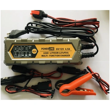 POWERLINE 6V 12V-4,5A Automatic Charger for Lead-A
