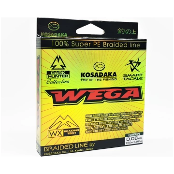 Pītā aukla Kosadaka "Wega" green 150m - 0.08mm