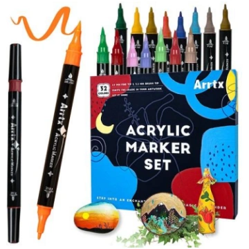 Acrylic Marker Pens ARRTX, 32 Colours LC302802
