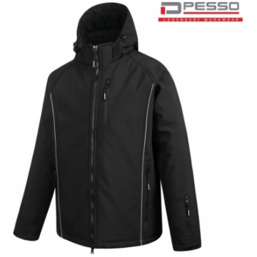 Softshell ziemas jaka Pesso OTAVA, melna