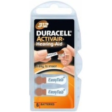 Duracell Hearing Aid 312 A312 6 pack 4043752174748