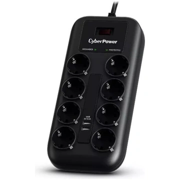 Pārsprieguma aizsargs CYBERPOWER P0820SUF0-DE — 8x