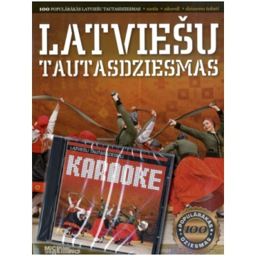 Latviešu tautas dziesmas+CD. 100 populārākas dzies