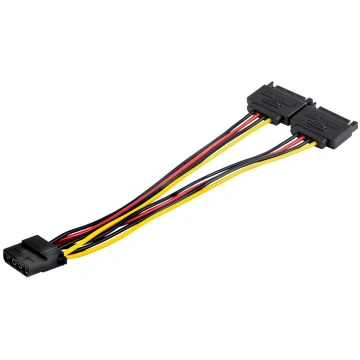 StarTech Dual SATA to LP4 Power Doubler Cable Adap