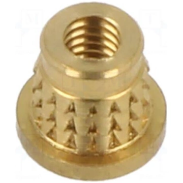 Threaded insert | brass | M2,5 | BN 37901 | L: 4.1