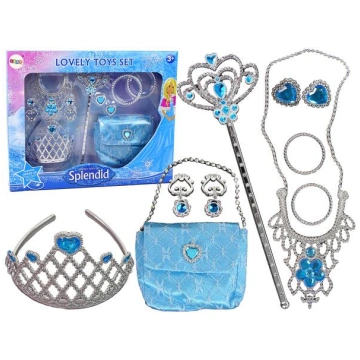 Set for Little Princess Blue Crown Carnival Ball +