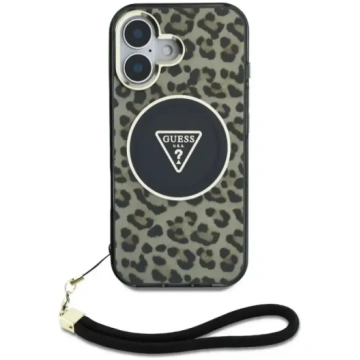 Guess HC IML Leopard Triangle Cord Strap vāks iPho