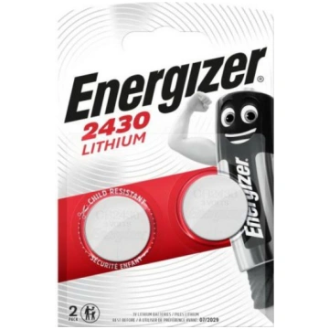 CR2430 baterijas 3V Energizer litija 2430 iepakoju