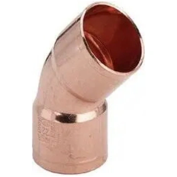 VIEGA 45° Divu flanču vara loksne 12 mm, lodēta (1