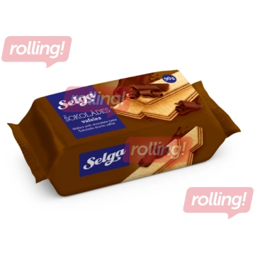 Vafeles Selga ar šokolādes garšu, 90g
