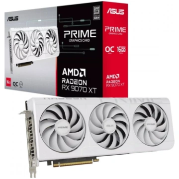 Grafiskā karte radeon rx 9070 xt prime oc white 16