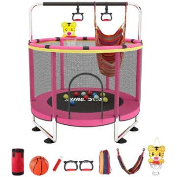 Bērnu batuts Regulējams bērnu batuts ar basketbola
