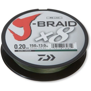 PĪTĀ AUKLA DAIWA J-BRAID X8 300M Multi Color 0.13