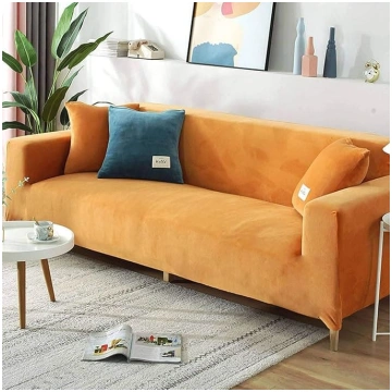 Luxury Velvet Sofa Slipcover 2/3/4 Seater Soft Plu