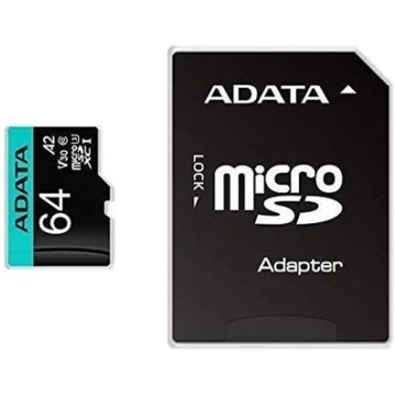 MEMORY MICRO SDXC 64GB W/ADAP./AUSDX64GUI3V30SA2-R