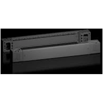 VX base/plinth corner piece with trim panel, front