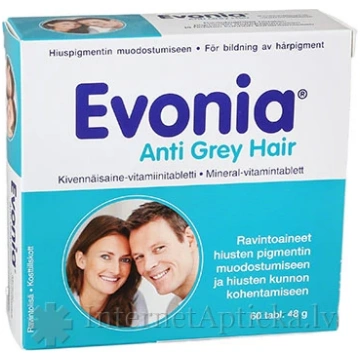 Evonia Anti Grey Hair, 60 tabletes