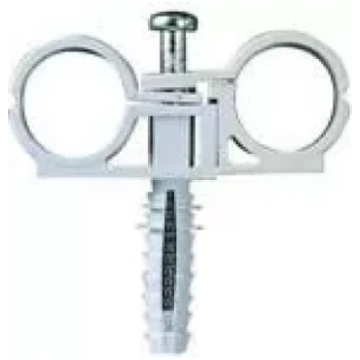 Cauruļu stiprinājums dubultais 18mm, Neilona 28431
