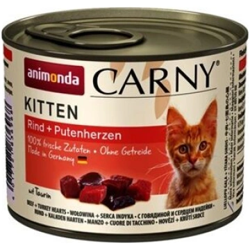 Animonda Carny Kitten 200 g (liellops, tītara sird