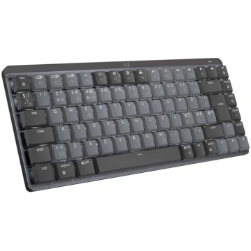 „Logitech MX Mechanical“ bezvadu mini tastatūra ar