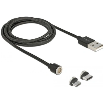 Vads Delock, USB Type C/Micro USB/USB 2.0 Type A