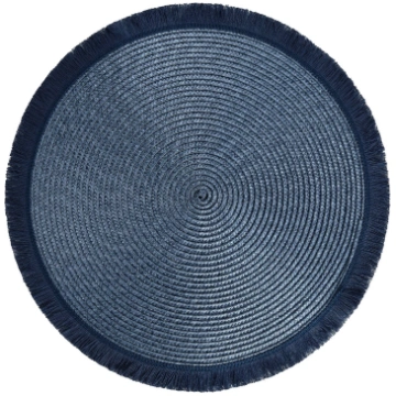 Table Mat 38 cm Hawai Fringe blue Ambition