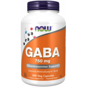 GABA 750 mg Now Foods 200 vcaps