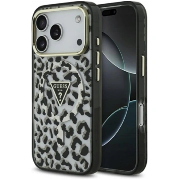 Guess Leopard Glitter MagSafe Case for iPhone 17 P