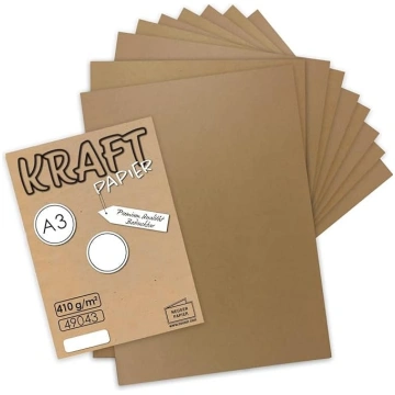 Gustav Neuser 25 x Vintage Kraft Papīrs DIN A3 410