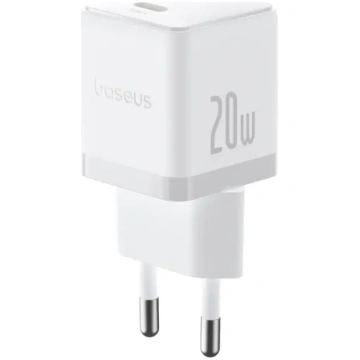 Baseus Palm 20W USB-C sienas lādētājs - Balts