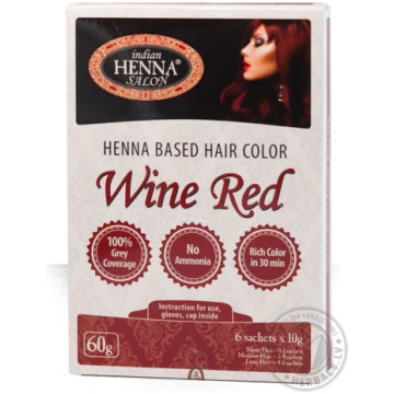 INDIAN HENNA SALON WINE RED 6x10g