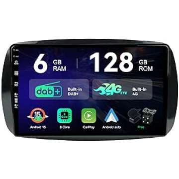 [6G+128G | Iebūvēts DAB+ 4G] - MSD Auto Radio prie
