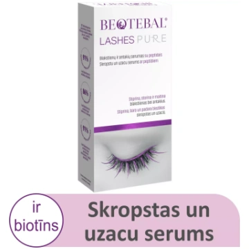 BEOTEBAL Lashes Pure Ar Peptīdiem skropstu un uzac