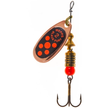 Vizulis Mepps BLACK FURY Copper/Orange Dots #2 (4,