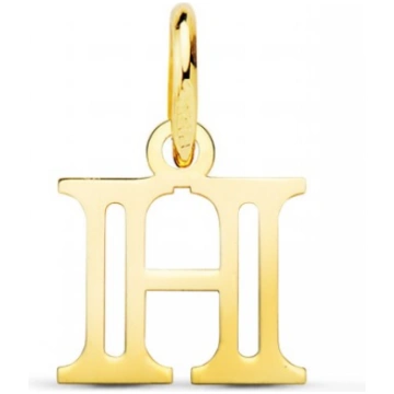 H-Buchstaben Anhänger in 750 Gold Alda Joyeros