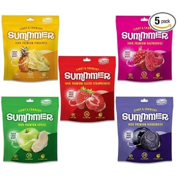„Summmer“ liofilizēto ogu maisījums – 5 iepakojumu