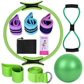 Pilates komplekts, 8 daļu Pilates gredzenu komplek