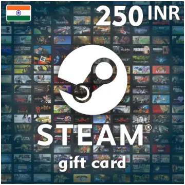 Steam Wallet dāvanu karte 250 INR - Steam atslēga 