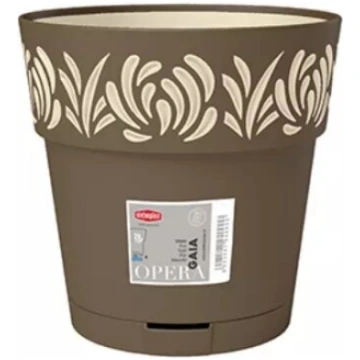 Puķupods stefanplast Gaia Ø20×19 cm, brūns