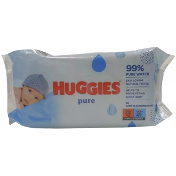 Huggies Baby mitrās salvetes Pure, 56 gab