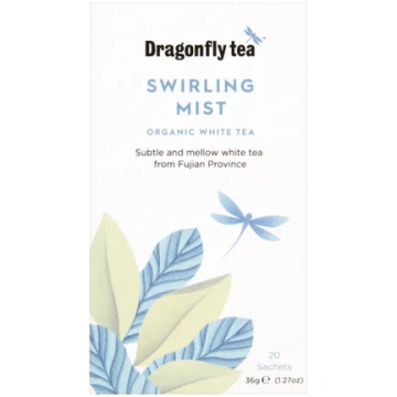 Dragonfly Organic Swirling Mist White Tea Bags 20