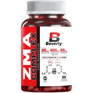 ZMA + Vitamins - 60 Capsules - 60 Servings - Bever