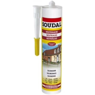 Soudal NEUTRAL SILICONE 280ml Neitrāls hermētiķis 