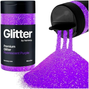 Glitter Shaker fluorescējoša violeta sejas nagu mā