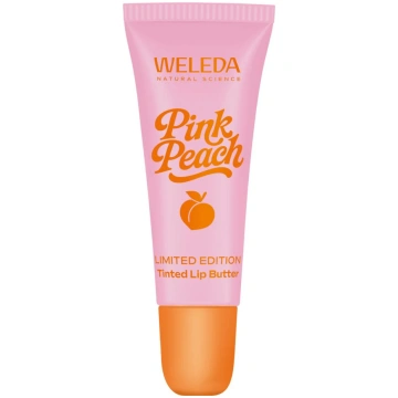Lūpu sviests ar toni, PINK PEACH, 7ml WELEDA
