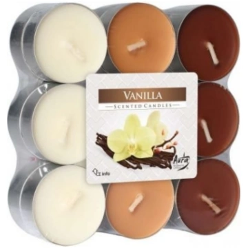 Tējas sveces aromātiskās Vanilla Bispol P15-18-67