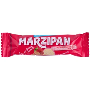 Marcipāna batoniņš Skrīveru 40 g, zemeņu garša — S
