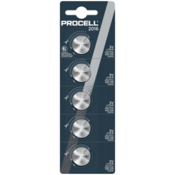 Procell ® CR2016 baterijas 3V Duracell Procell lit