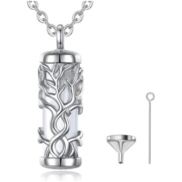 EUDORA Harmony Ball Heart Moonstone Ash Urn kaklar